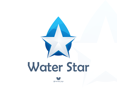 water star branding design icon illustration logo logodesigns logoinspirations logos logotype simple star typography vector water