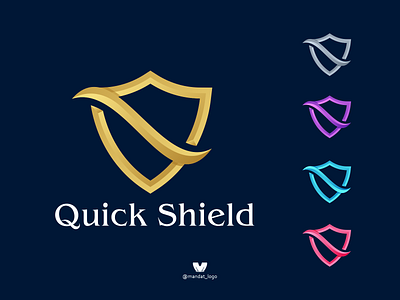 quick shield branding design icon illustration logo logodesigns logoinspirations logos logotype quick shild typography