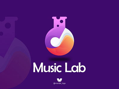music lab branding design icon illustration lab logo logodesigns logoinspirations logos logotype music typography vector
