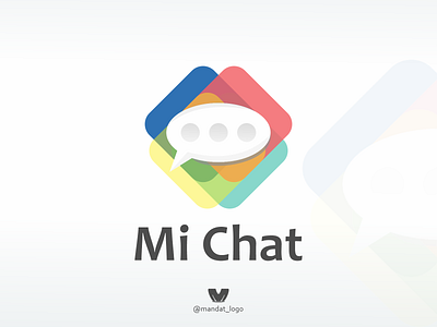 mi chat branding chat chatting design icon illustration logo logoinspirations logos logotype typography vector