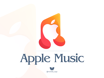 apple music apple branding colorfull design icon illustration logo logoinspirations typography vector