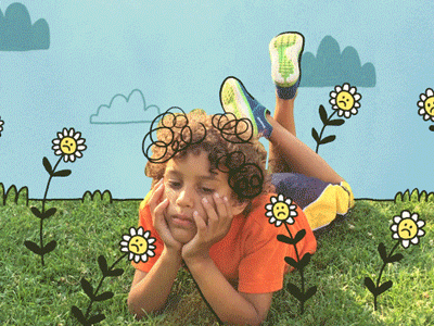 Summer Bummer after effects animated gif animation flowers illustration summer video art video collage