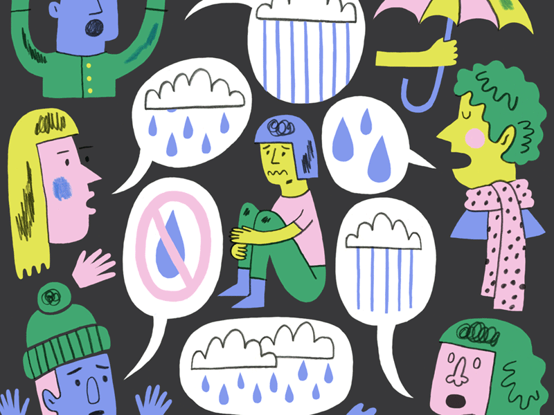 Fear of Weather Small Talk animation gif illustration weather