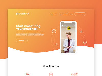 SwipeTown - Landing Page