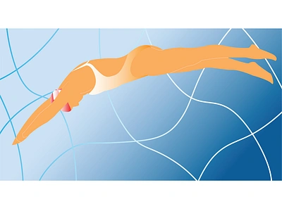 Swimmer art art direction branding charachter design color design digital art digital illustration flat flat illustration graphic design graphics illustration minimal modern swimming vector vector illustration visual identity visuals