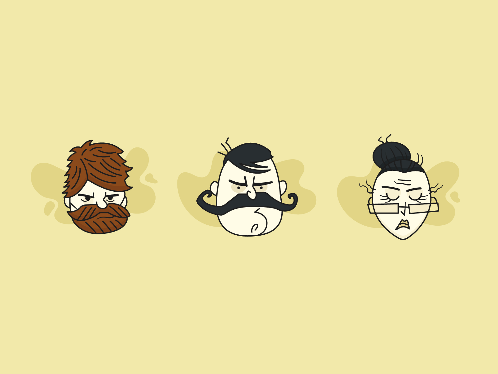 Don't Starve Together Characters - 2 character character design game character design icon illustration klei games online game wickerbottom woodie