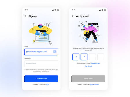 Sign Up UI designs, themes, templates and downloadable graphic elements ...