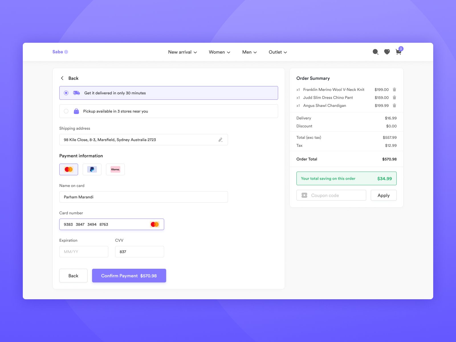 Retail Checkout by Parham Marandi on Dribbble