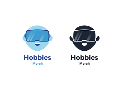 Hobbies Merch - Logo Design flat logo design illustration logo logo design virtual reality vr logo vr logo design