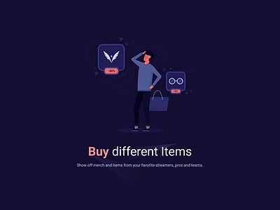 Campi - Buy Different Items buy items character design ecommerce gaming gaming platform illustration item purchasing