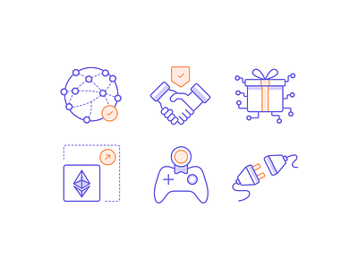 Outline Spot Illustrations accessible for all crypto eth etherium gamification inclusive present spot illustration