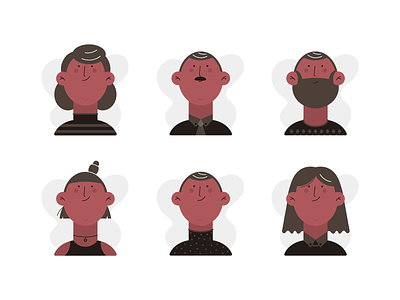 Character Design avatar avatar illustration character character design character illustration character modelling designer in sydney face expression flat character design icon illustration