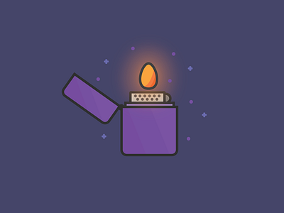 Lighter fire icon lighter lighter icon purple