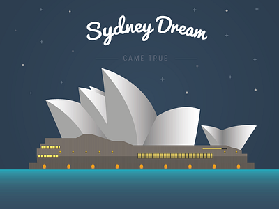 Sydney Dream Came True! dream night opera house sydney sydney dream