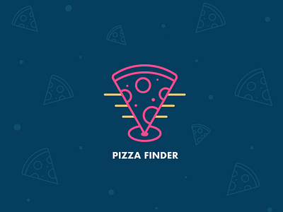 Pizza Finder fastfood outline pizza