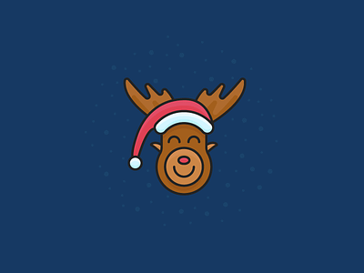 Merry Christmas! christmas christmas day deer holiday icon merry christmas new year santa santa hat