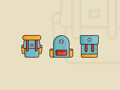 Backpacks backpack backpacks bag camping dribbble invite icon invitation