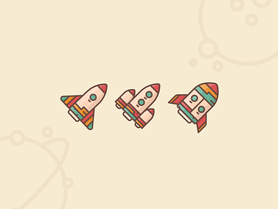 Rocket Edit exploration exploring icon illustration line design outline rocket space spaceship