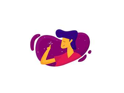 Got an Idea! character hair idea illustration spot illustration