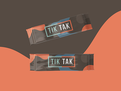 TikTak Chocolate chocolate chocolate bar package design packaging