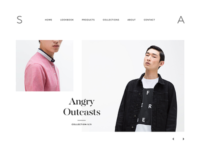 S - A webshop ecommerce fashion minimal minimal design ui web web design website website design