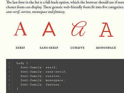 Web Typography css fonts personal typography web