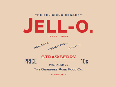 Jell-o. css type typography vintage web webfonts