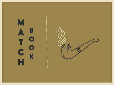 Match Book gold matchbook matches smoke