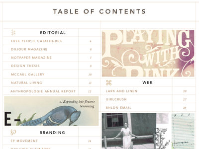 Table of Contents