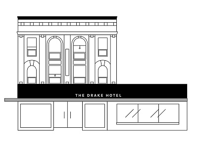 The Drake Hotel architecture drake hotel illustration toronto