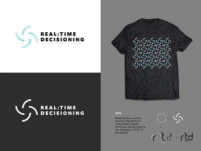 Real Time Decisioning Logo Concept branding design logo
