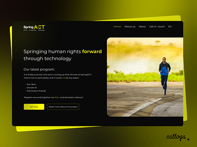 SpringACT-Landing Page landing page ui web design