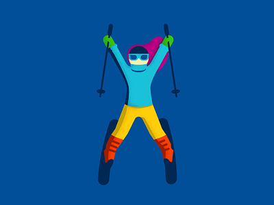 X 36daysoftype girl illustration letter ski typography vector xtreme