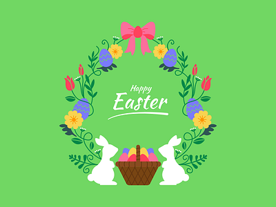Easter bunny colorful easter easter bunny freepik illustration vector