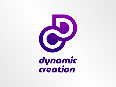 dynamic creation - DC logo branding creation design dynamic graphic logo vector