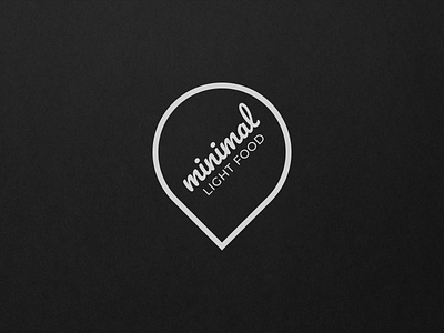 minimal Light Food logo bar branding design food graphic light logo minimal restaurant vector