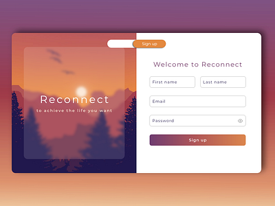 #DailyUI 001 :: Sign up page