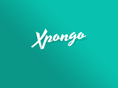 Xpongo Brand brand branding design logo logotipo script script type script typography seo typography