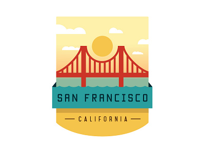 San Francisco Badge badge bridge california golden gate golden gate bridge san francisco