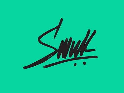 Handdrawn Signature logo for Somwrik