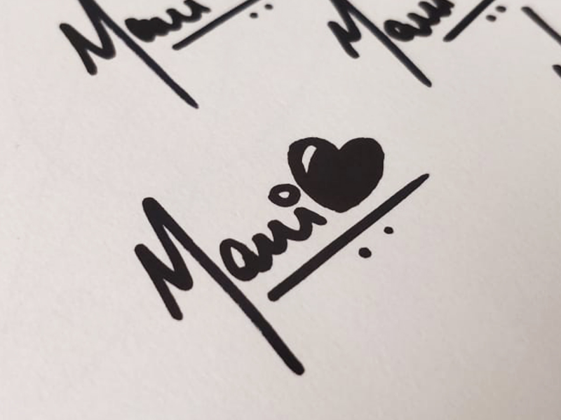 Sketch for a logo for Mani by Dhruva on Dribbble