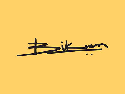 Handdrawn logo for Bikram