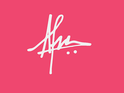 Handdrawn logo for Afra handdrawn logo logo signature logo