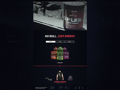 G Fuel Energy Home Dribbble 