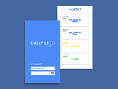 #DailyUI App Concept