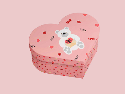 Valentine's Day gift box bear box cute funny gift smart st.valentines day sweet