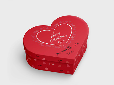 St. Valentine's gift box design box chocolate love red st. valentines day sweet