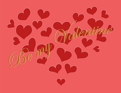 Happy Valentine's Day! card design happy heart hearts illustration valentunes day vector