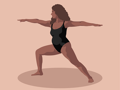 Yogi woman design illustration poster vector woman yoga yoga center yogi woman