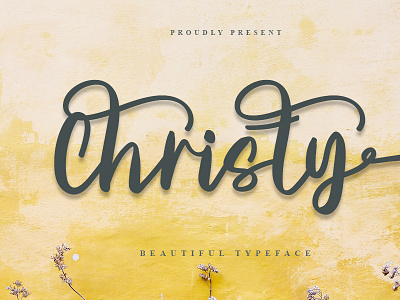 Christy branding calligraphy font design lettering logo script font typography